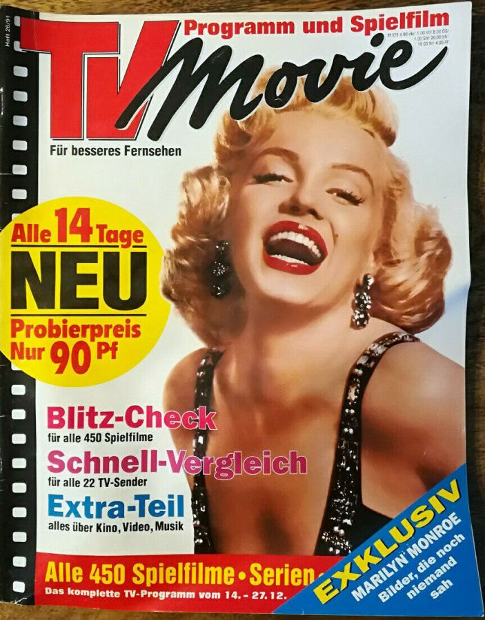 TV MOVIE magazine side cover 14 December 1991