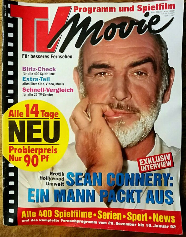 TV MOVIE magazine side cover 28 December 1991