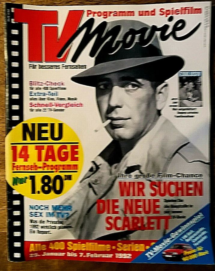 TV MOVIE magazine side cover 23 January 1992