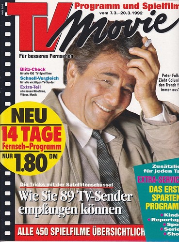 TV MOVIE magazine side cover 7 March 1992