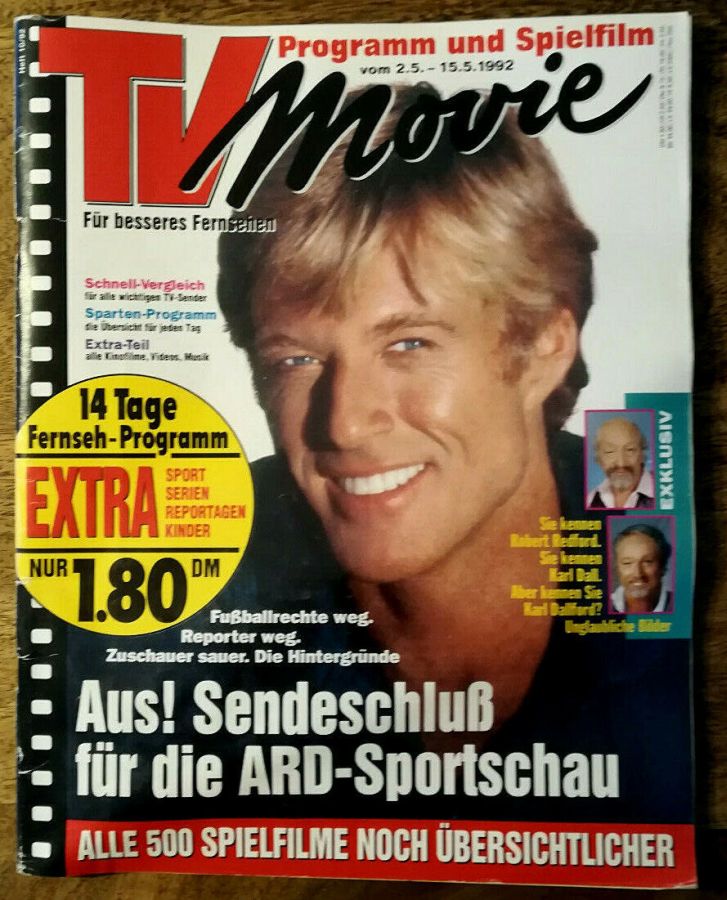 TV MOVIE magazine side cover 2 May 1992