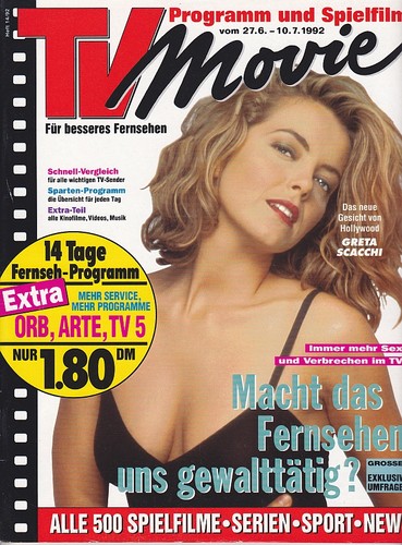 TV MOVIE magazine side cover 27 June 1992