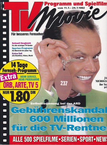 TV MOVIE magazine side cover 11 July 1992