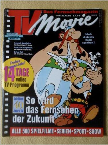 TV MOVIE magazine side cover 26 December 1992
