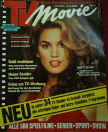 TV MOVIE magazine side cover 9 January 1993