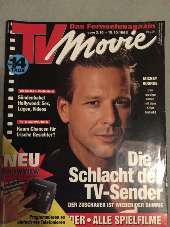 TV MOVIE magazine side cover 2 October 1993