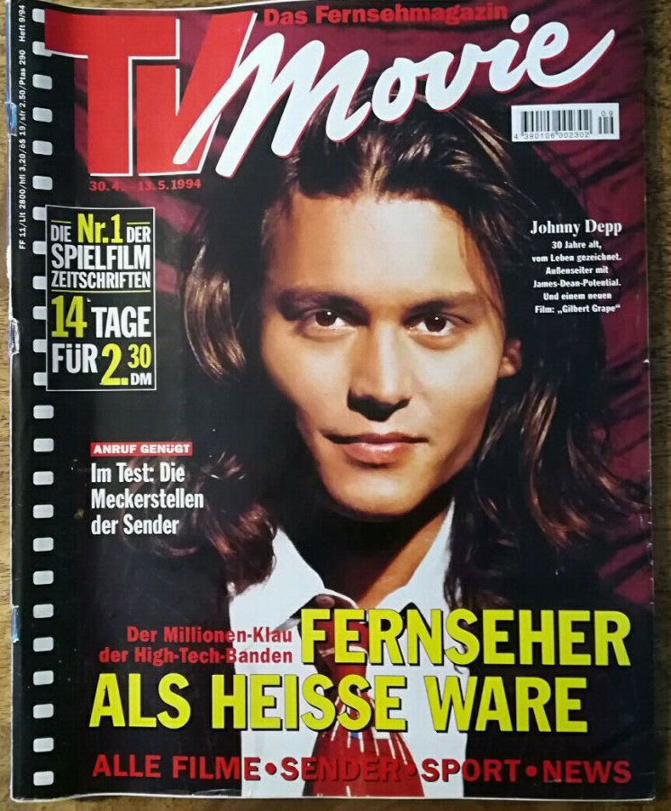TV MOVIE magazine side cover 30 April 1994