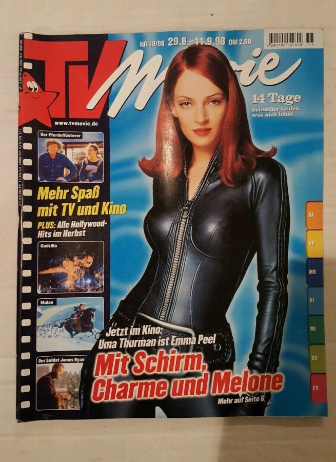 TV MOVIE magazine side cover 29 August 1998