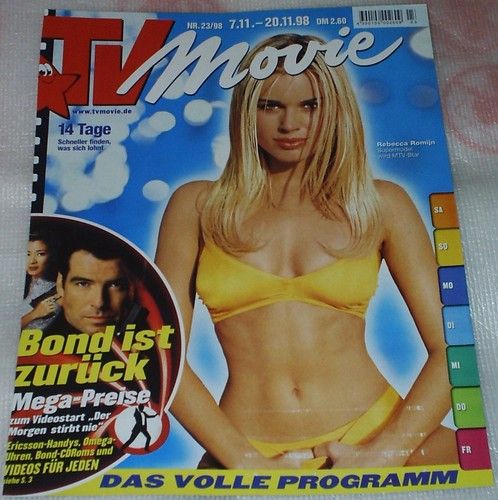 TV MOVIE magazine side cover 7 November 1998
