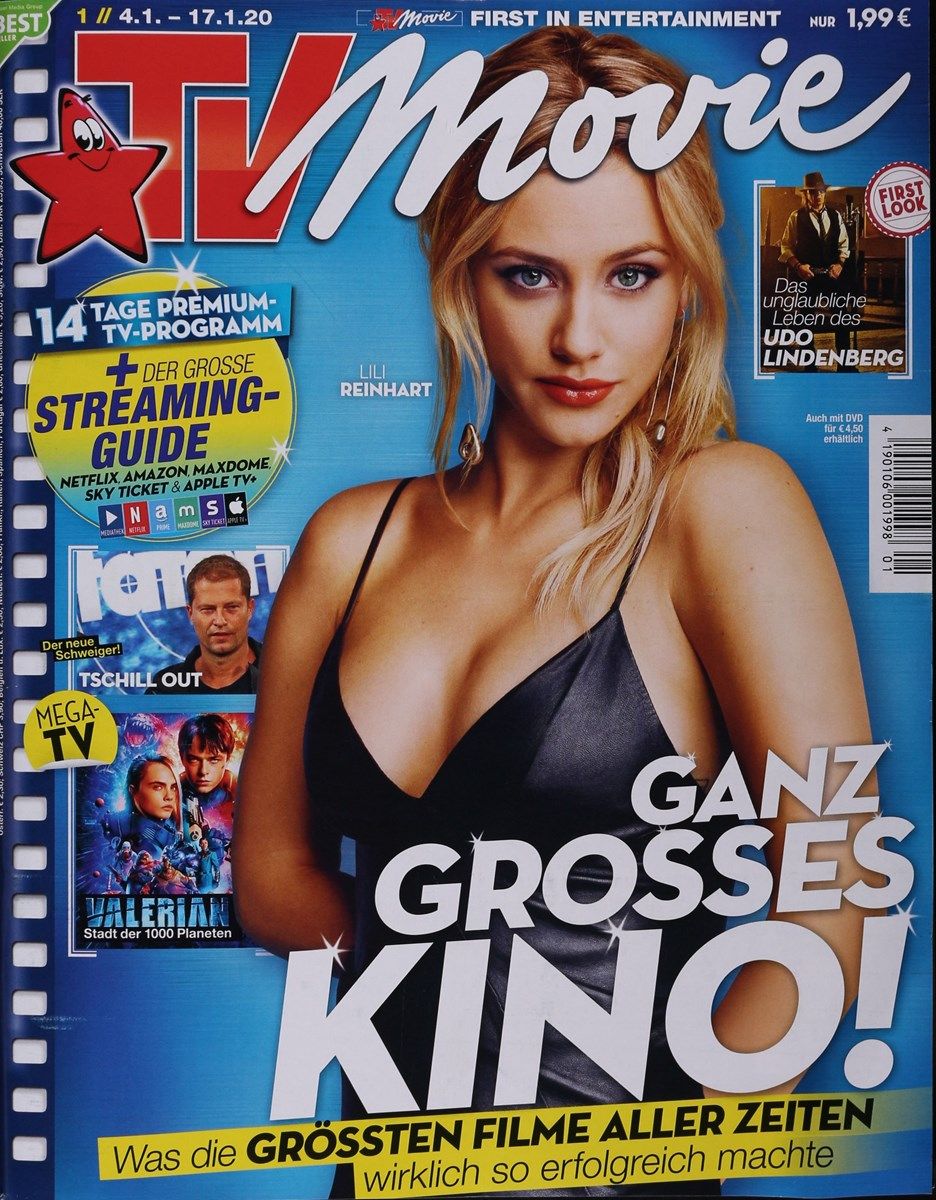 TV MOVIE magazine side cover Issue 1 4 January 2020