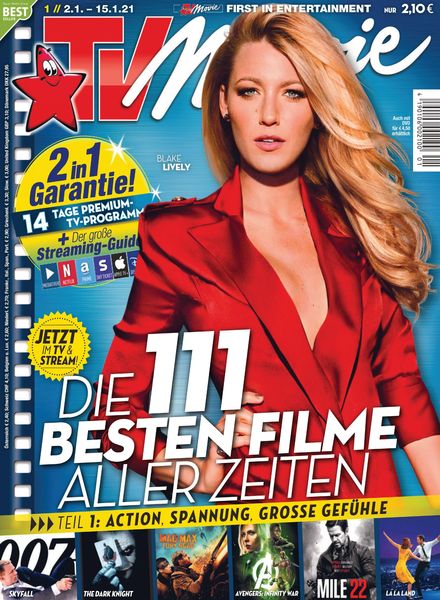 TV MOVIE magazine side cover Issue 1 2 January 2021