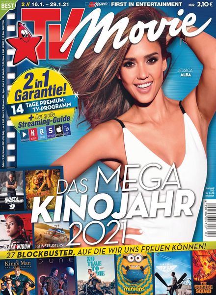 TV MOVIE magazine side cover Issue 2 16 January 2021