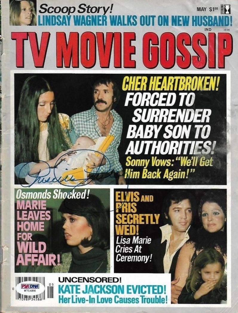 TV AND MOVIE GOSSIP magazine side cover  May 1977