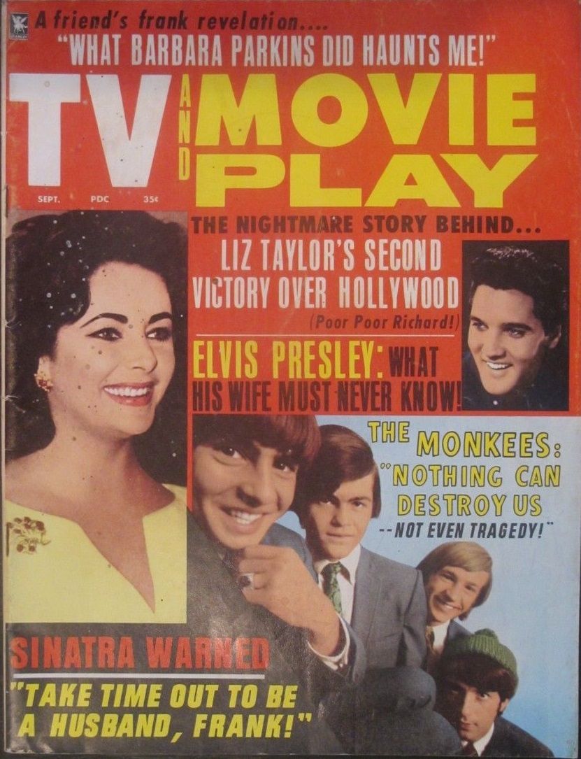 TV AND MOVIE PLAY magazine side cover  September 1967