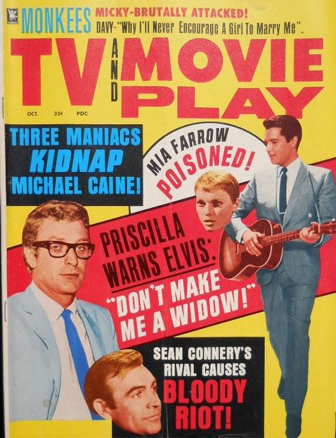 TV AND MOVIE PLAY magazine side cover  October 1967