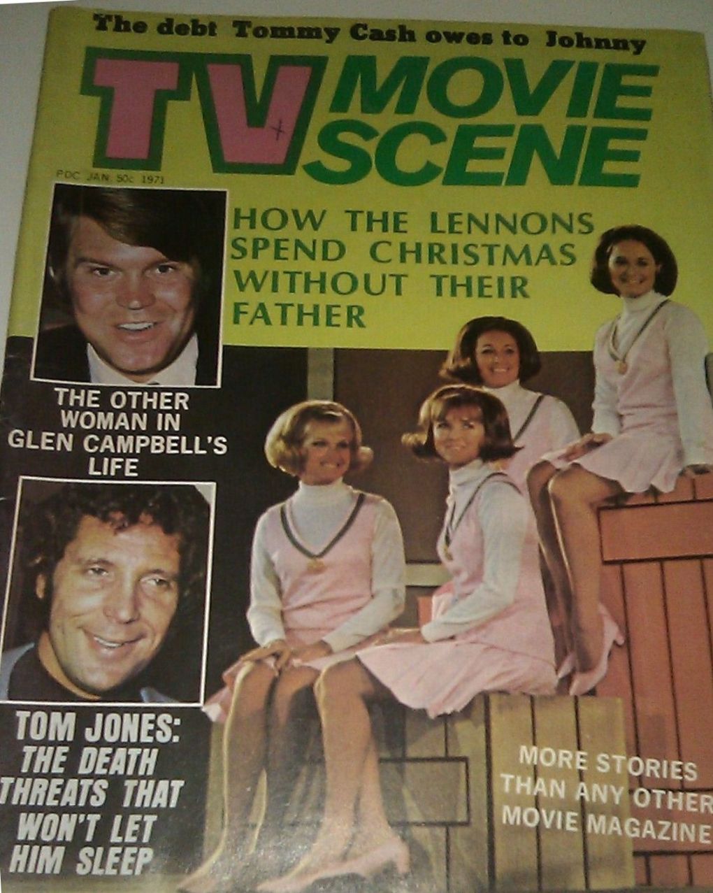 TV MOVIE SCENE magazine side cover  January 1971