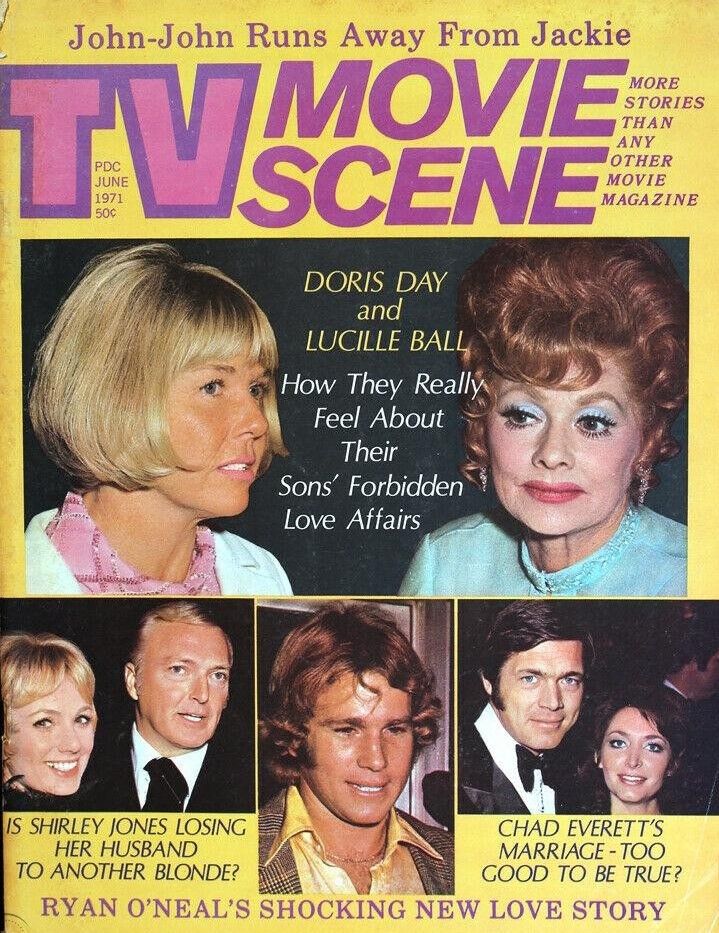 TV MOVIE SCENE magazine side cover  June 1971