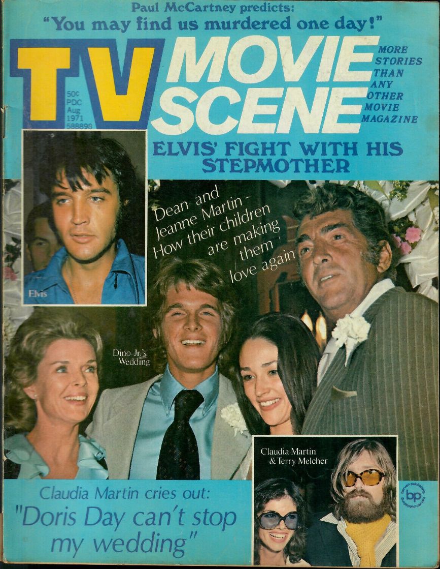 TV MOVIE SCENE magazine side cover  August 1971