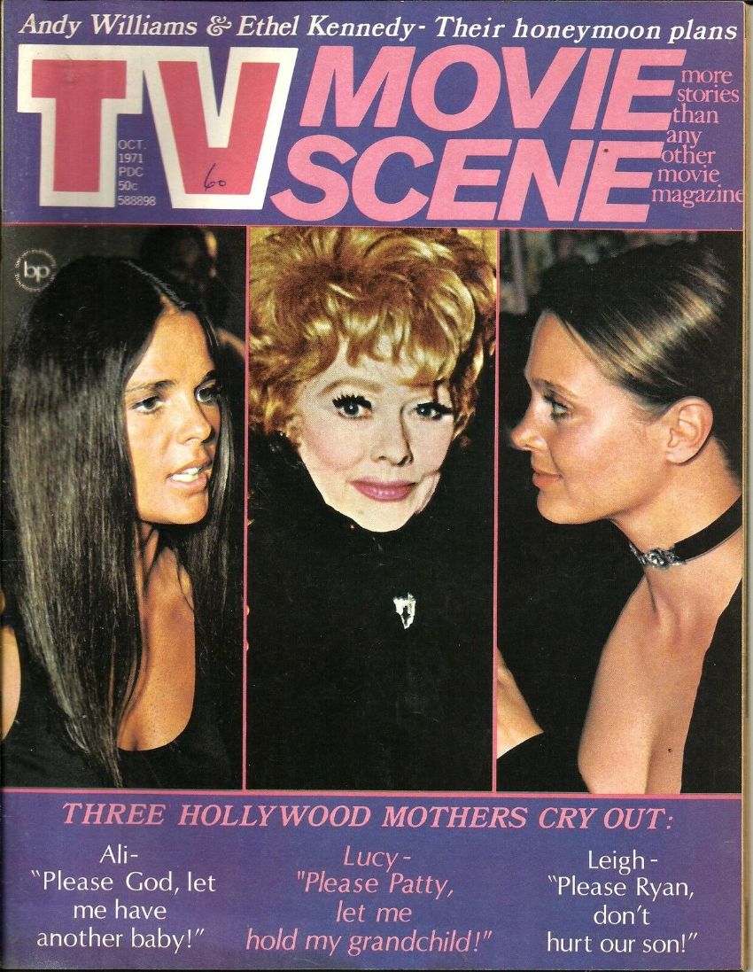 TV MOVIE SCENE magazine side cover  October 1971