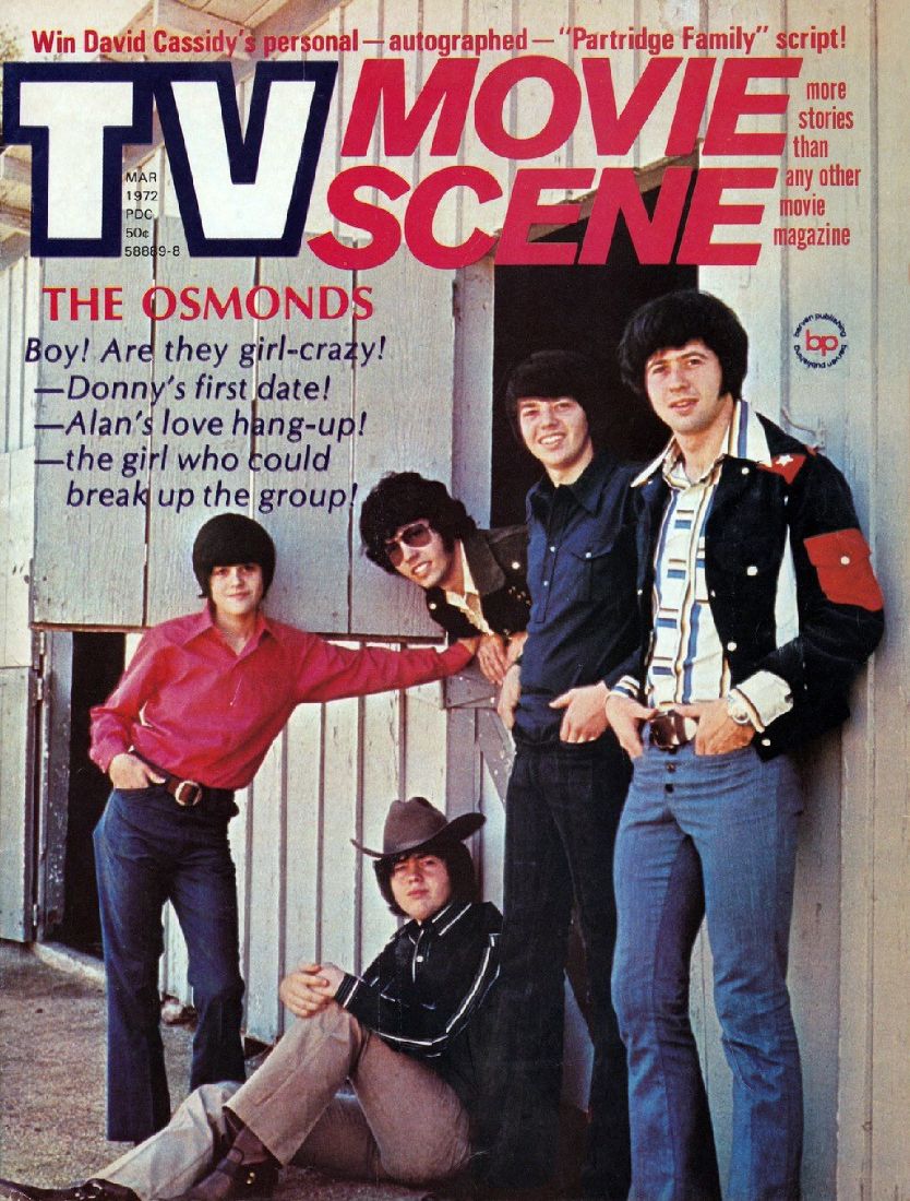 TV MOVIE SCENE magazine side cover  March 1972