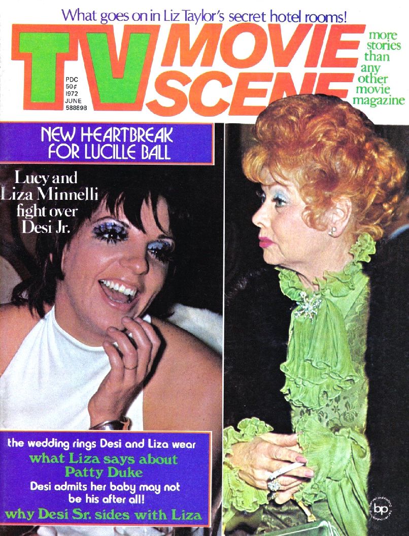 TV MOVIE SCENE magazine side cover  June 1972