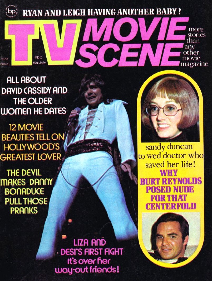 TV MOVIE SCENE magazine side cover  July 1972