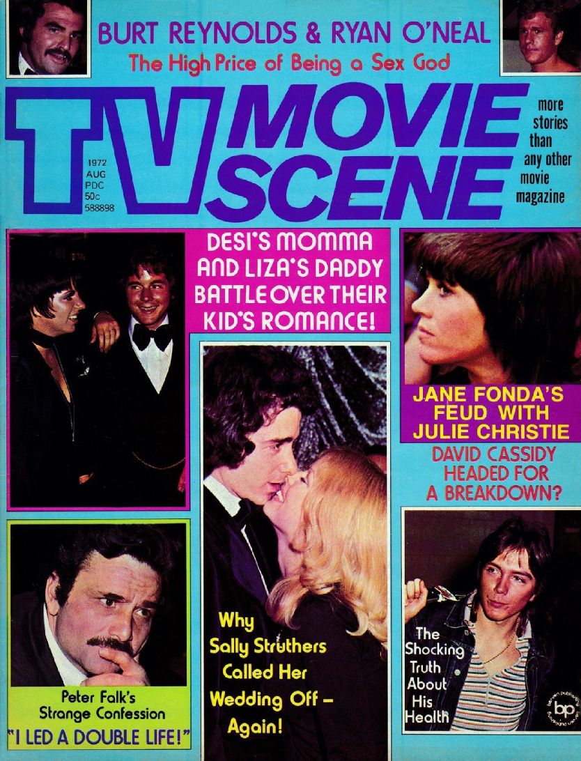 TV MOVIE SCENE magazine side cover  August 1972