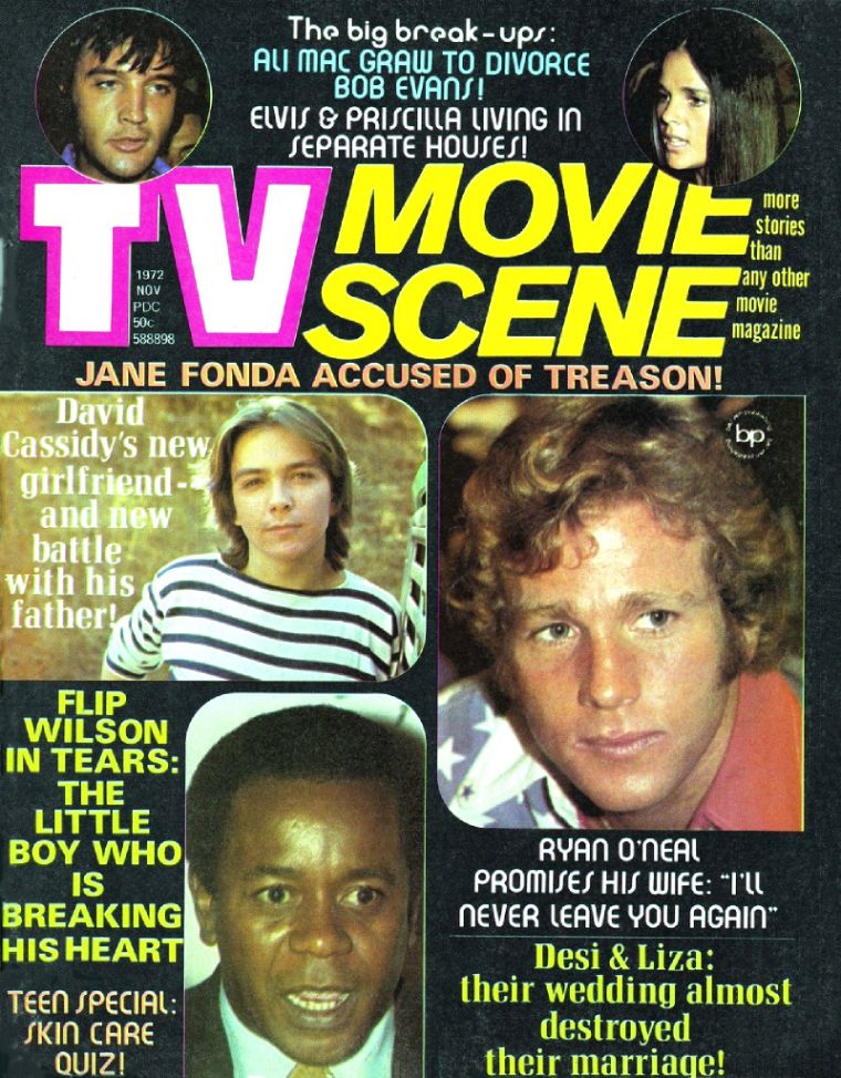 TV MOVIE SCENE magazine side cover  November 1972