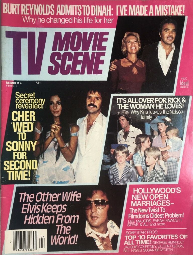 TV MOVIE SCENE magazine side cover Issue 4   1976