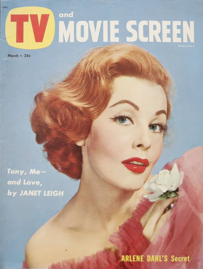 TV AND MOVIE SCREEN magazine side cover Issue 3  March 1954