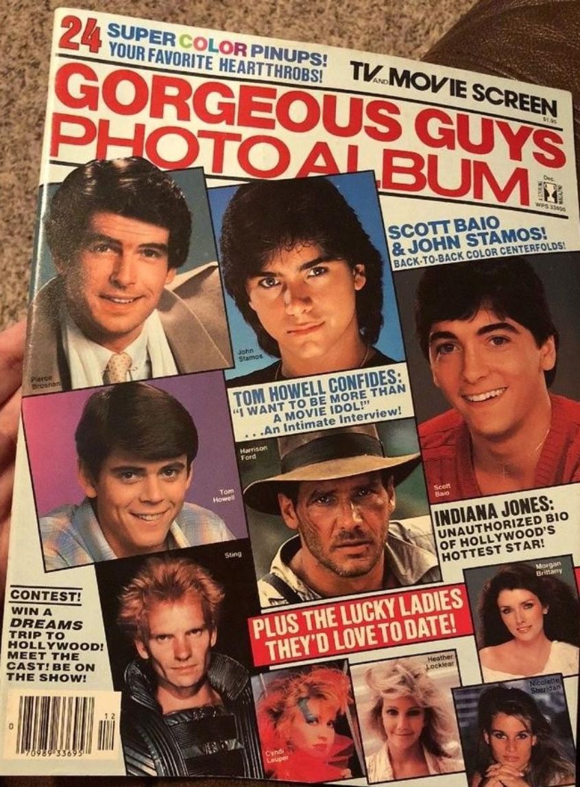 TV AND MOVIE SCREEN magazine side cover  December 1984