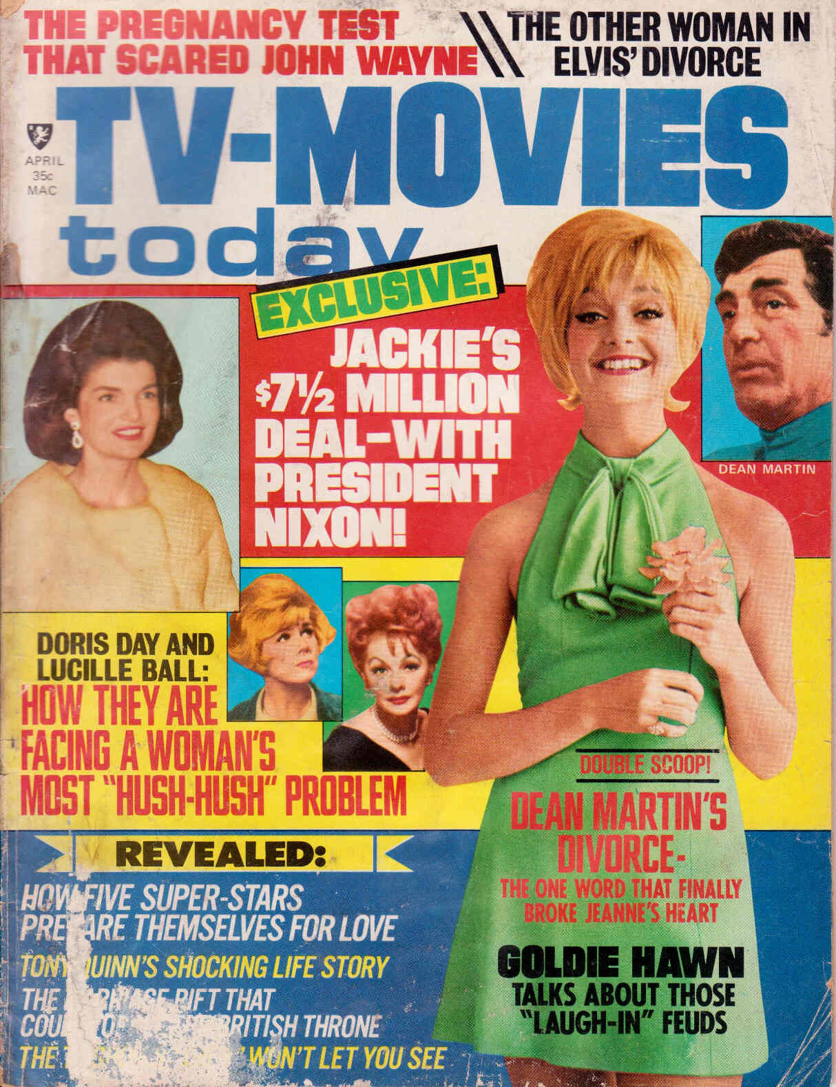 TV-MOVIES TODAY magazine side cover April 1970