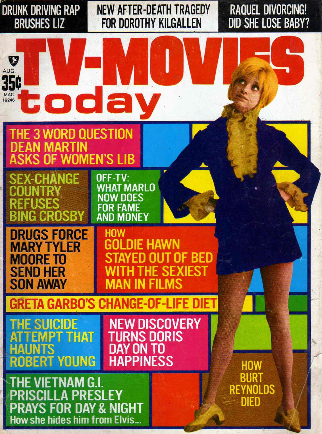 TV-MOVIES TODAY magazine side cover August 1971