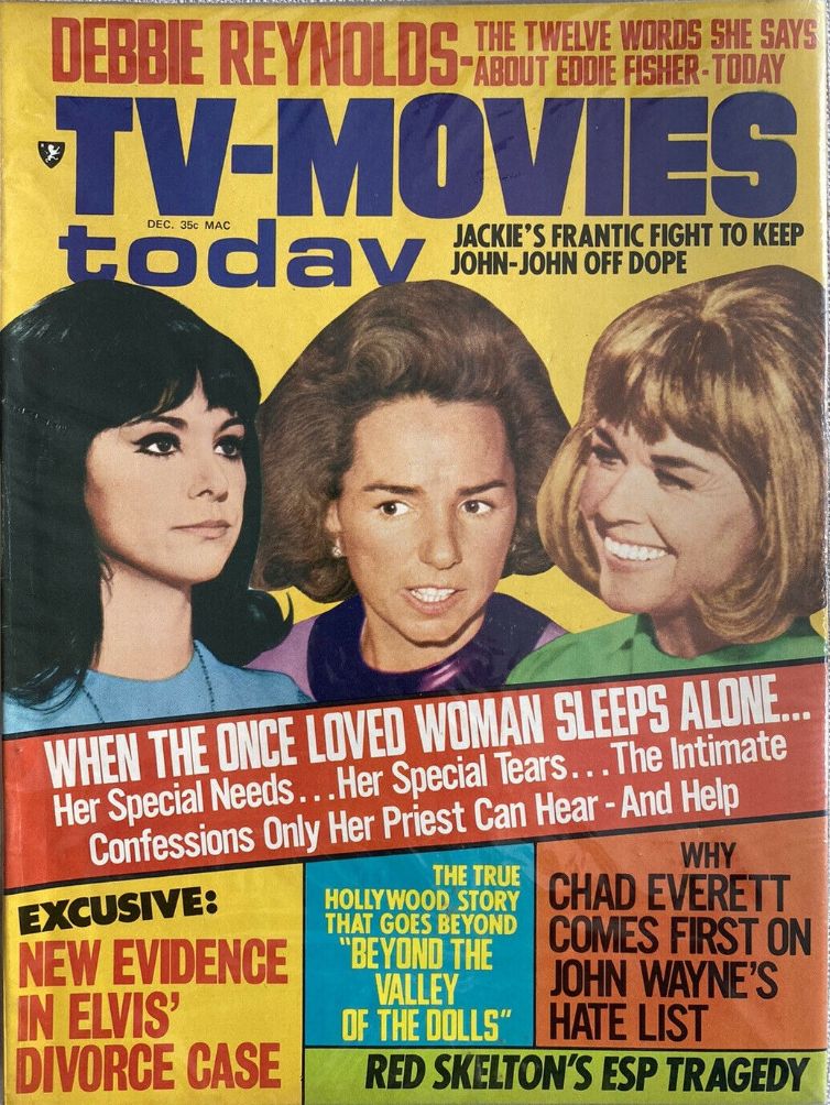 TV-MOVIES TODAY magazine side cover  December 1970