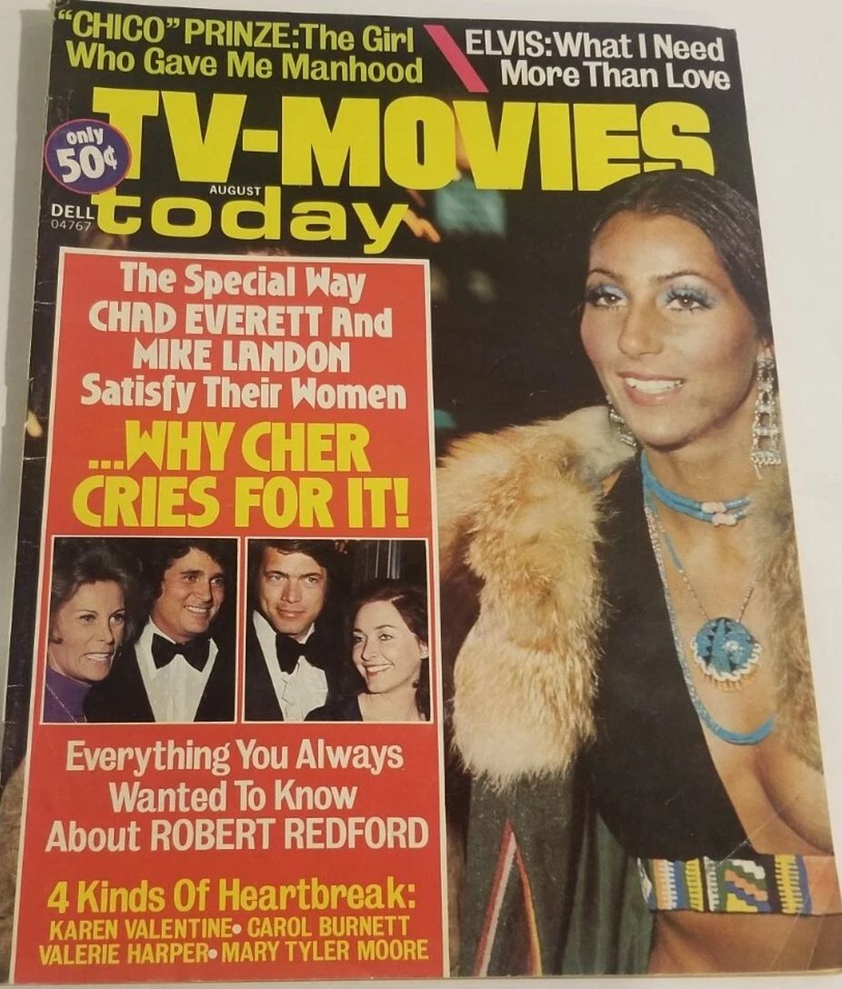 TV-MOVIES TODAY magazine side cover  August 1975