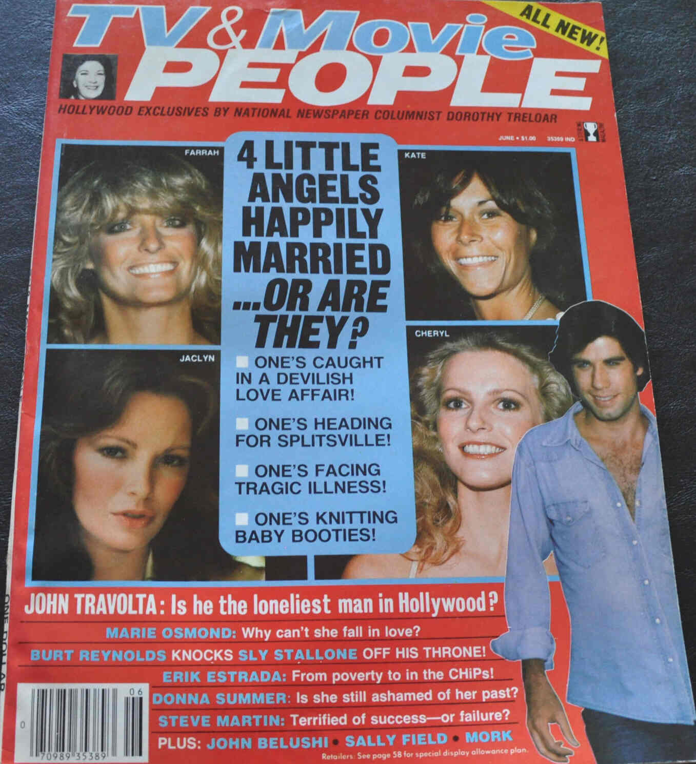 TV AND MOVIE PEOPLE magazine side cover June 1979