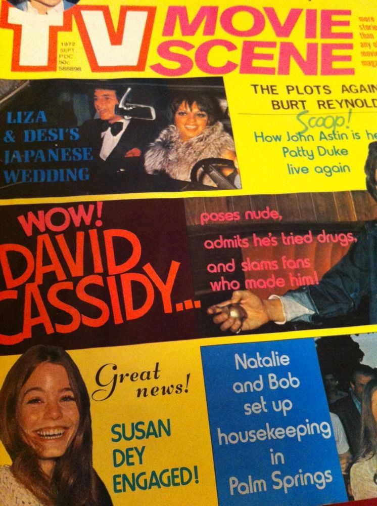 TV MOVIE SCENE magazine side cover September 1972