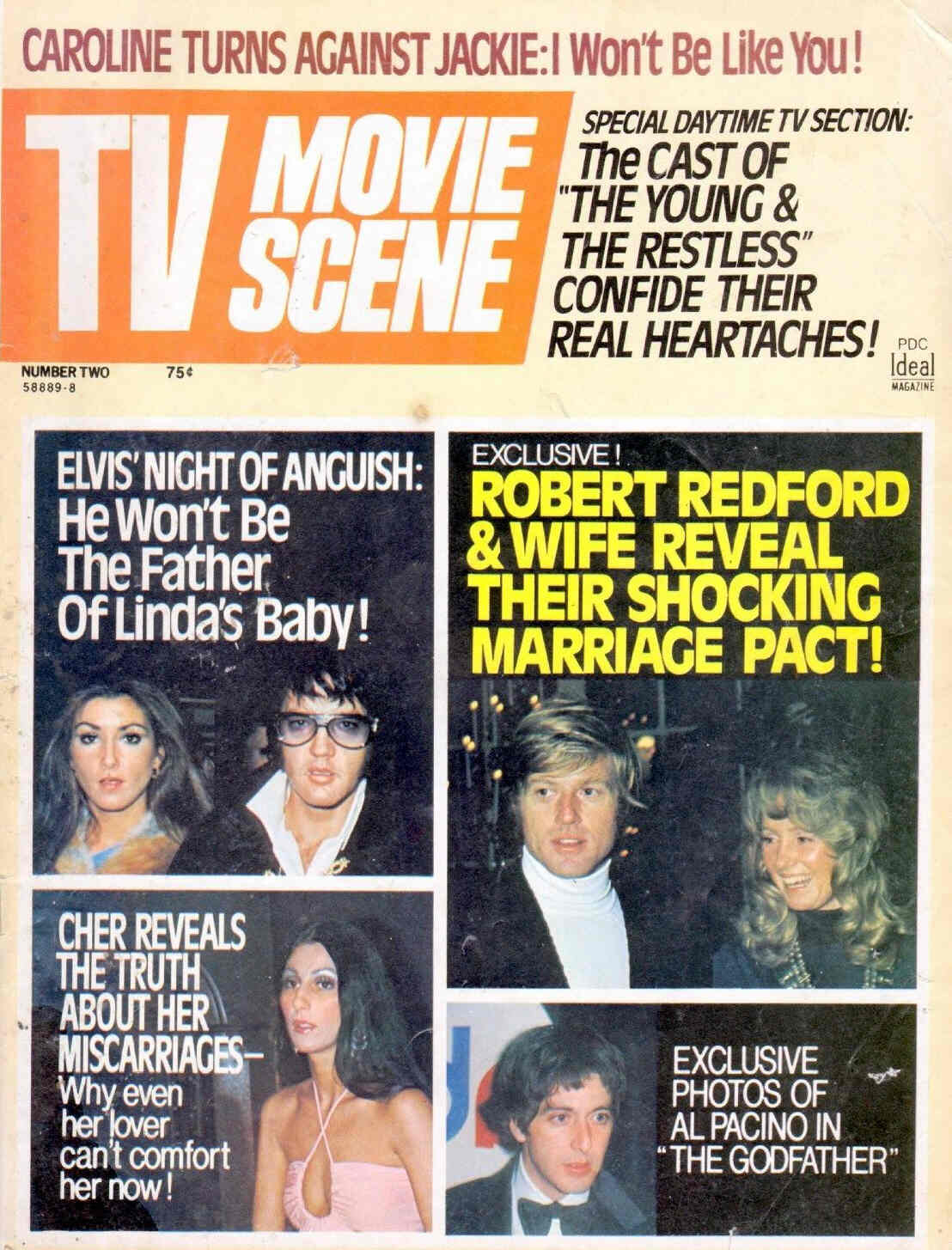 TV MOVIE SCENE magazine side cover Issue 2  1975