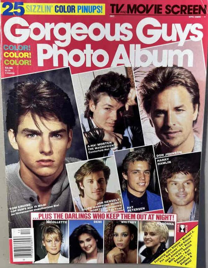 TV AND MOVIE SCREEN magazine side cover  December 1986