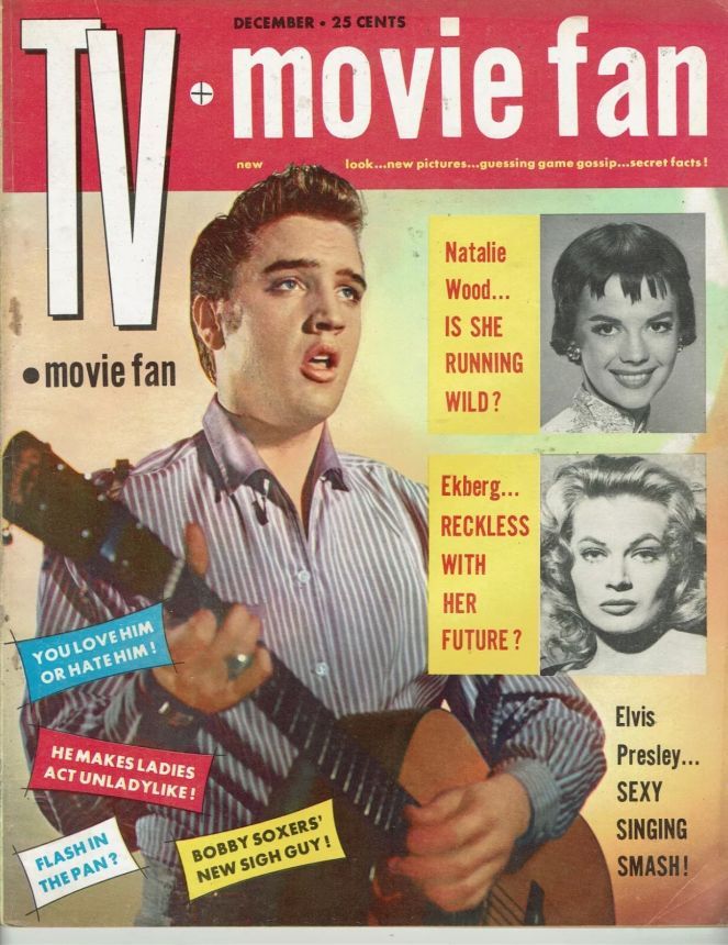 TV AND MOVIE SCREEN magazine side cover  December 1956