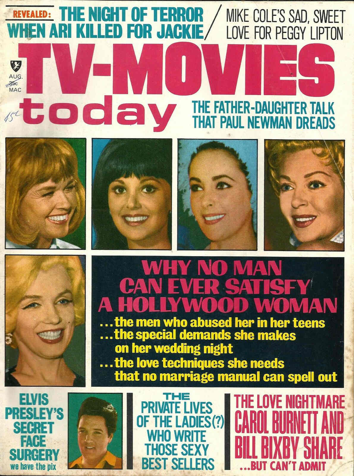 TV-MOVIES TODAY magazine side cover August 1970