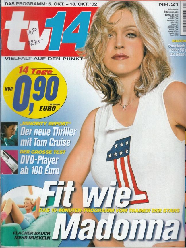 TV FOURTEEN AUSTRIA magazine side cover Issue 21 5 October 2002