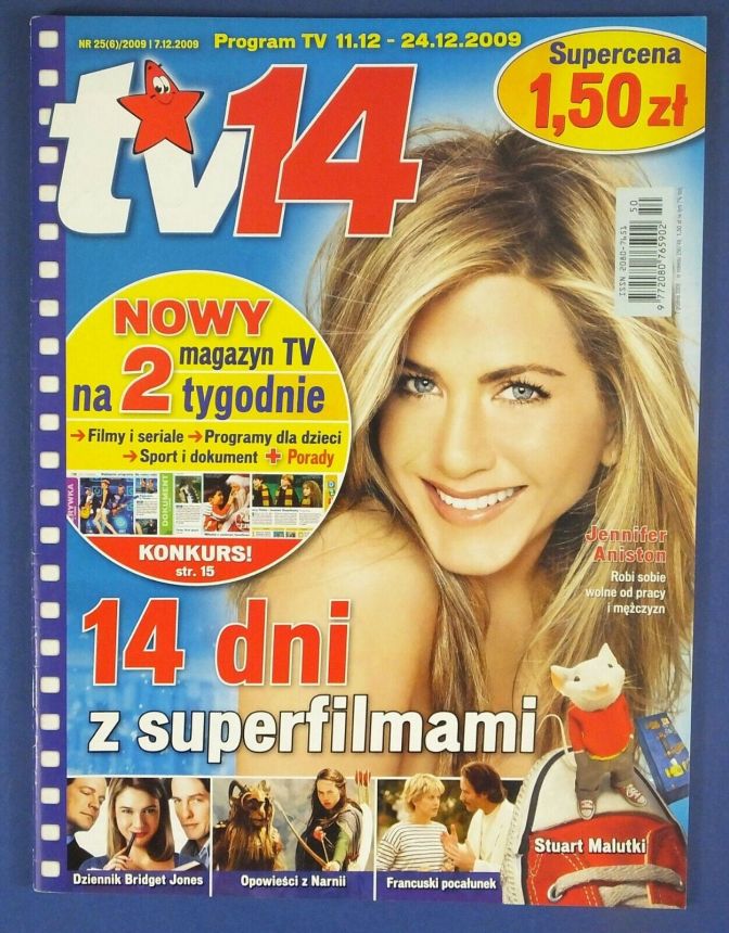 TV FOURTEEN AUSTRIA magazine side cover Issue 25 11 December 2009