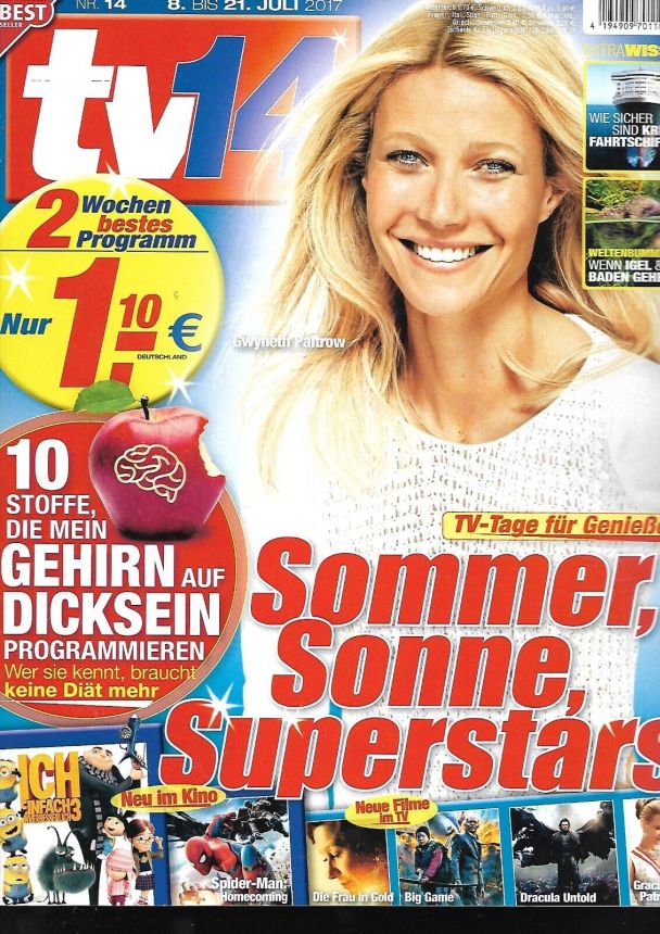TV FOURTEEN AUSTRIA magazine side cover Issue 14 8 July 2017