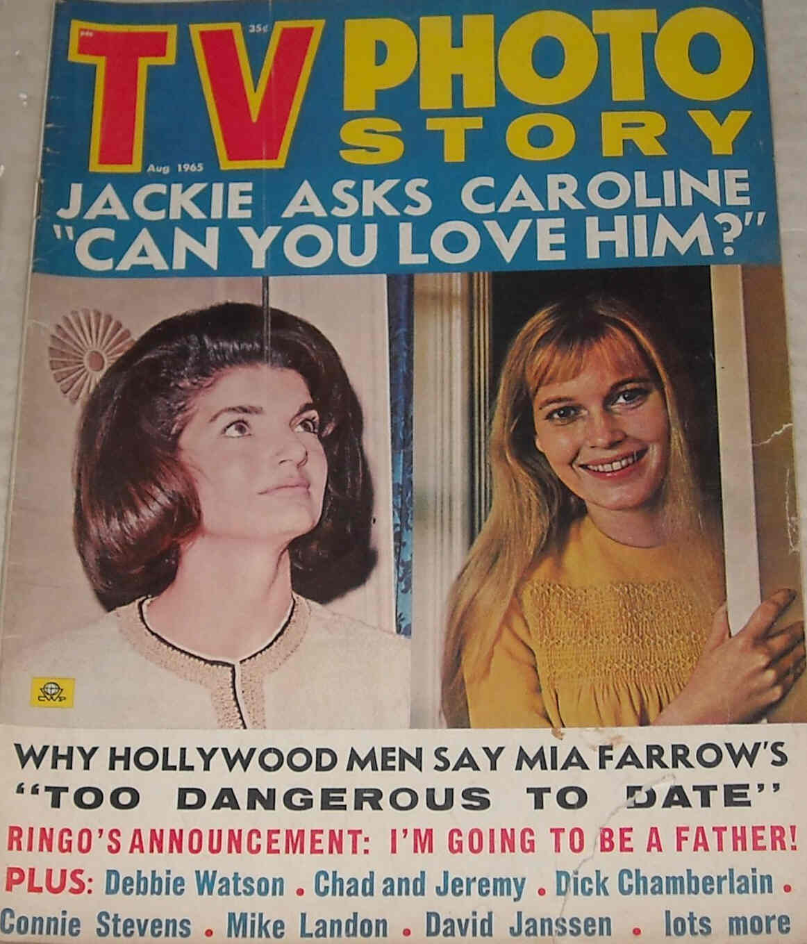 TV PHOTO STORY magazine side cover August 1965