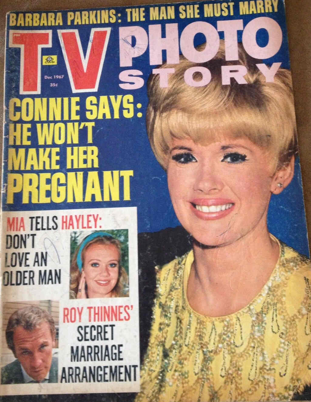 TV PHOTO STORY magazine side cover December 1967