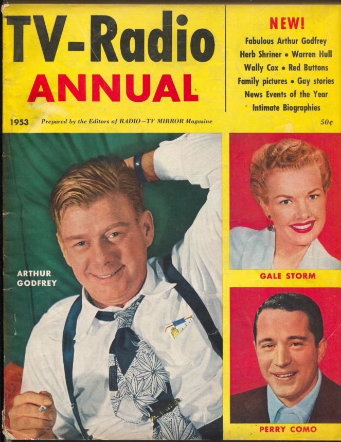 TV RADIO ALBUM magazine side cover   1953