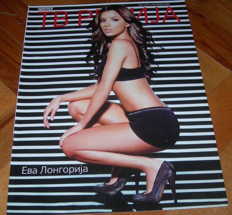 TV REVIJA magazine side cover  September 2009