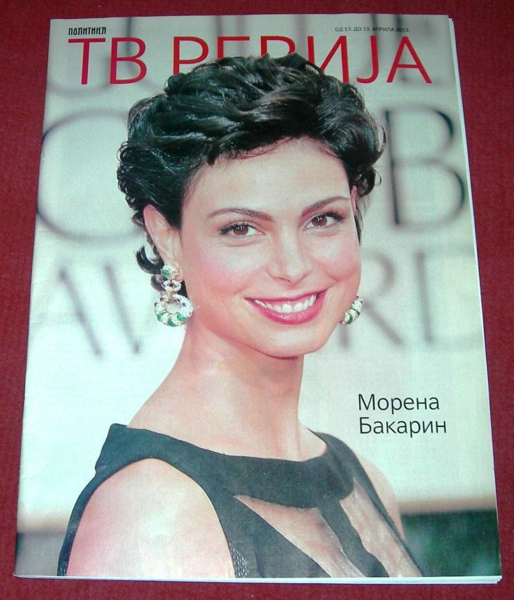 TV REVIJA magazine side cover  April 2013