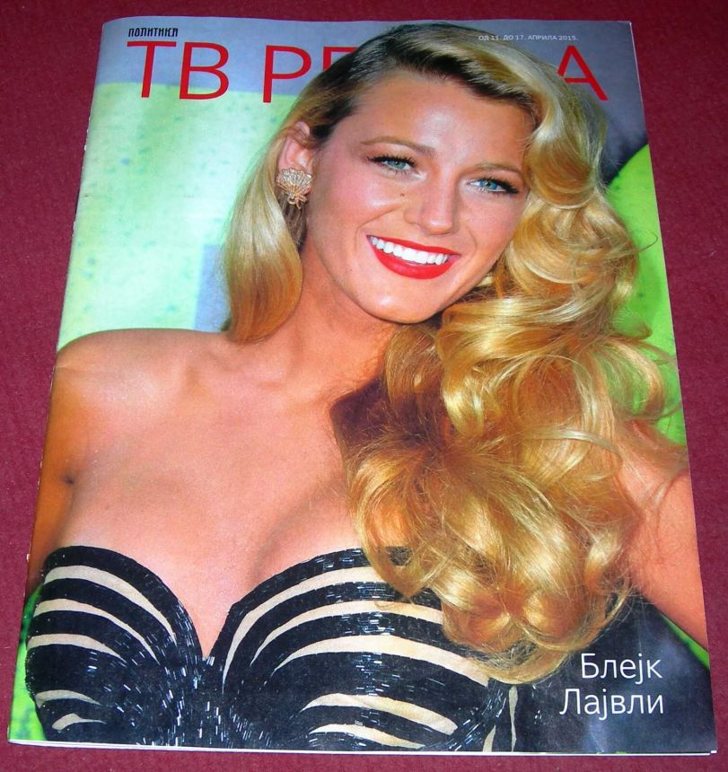 TV REVIJA magazine side cover  April 2015